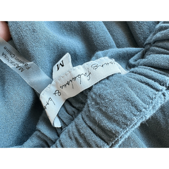 Young Fabulous & Broke High Neck‎ Swing Midi Halter Dress Teal Woman’s M GUC - Picture 6 of 15